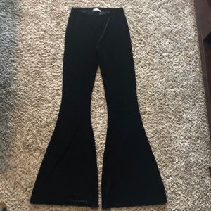 Velvet flare pants
